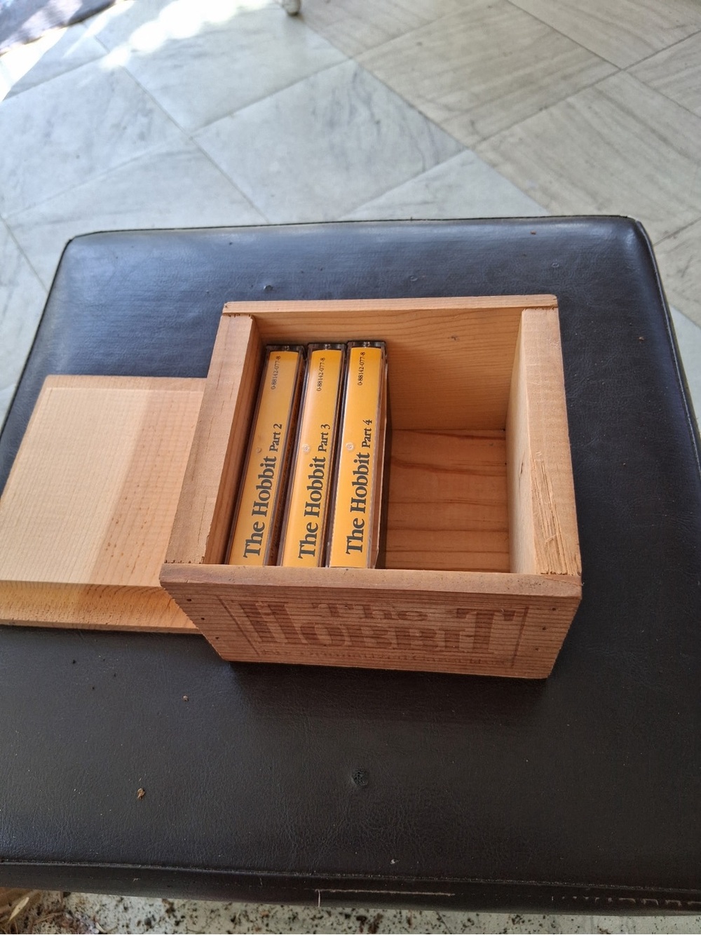 The Hobbit Wooden Box Set with Yellow Cassette Spines